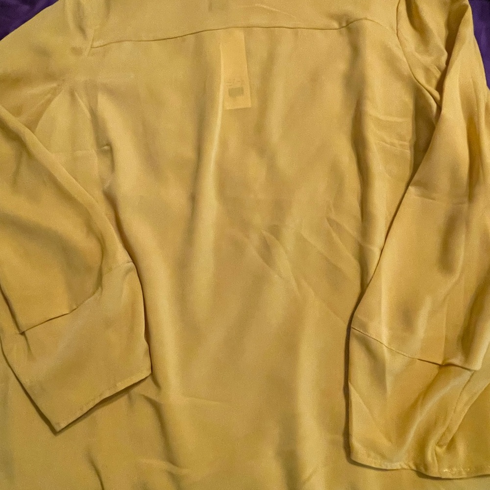 Yellow Long Sleeve Blouse